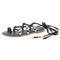 Crossed Lace up Pearl Decor Design Toe Ring Flat Sandals Shoes