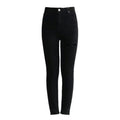 Women Sexy Ripped Design Plain Pattern Slimming Jeans