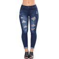 Hot Sale Sexy Women Ripped Design Good Stretch Skinny Jeans