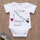 Baby Clothing Cotton Cute Letter Print Short Sleeves Bodysuit