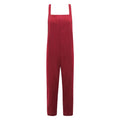 Casual Solid Color Women Street Style Tank Pattern Loose Jumpsuits