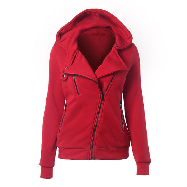 Hot Sale New Arrival Women Casual Zipper Design Solid Color Cotton Padded Jacket