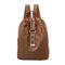 Campus Women Classic Style Large Capacity Casual PU Backpack