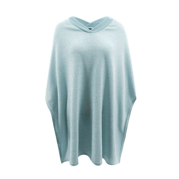 New Arrival Autumn Winter Solid Color Knitted Cloak