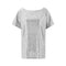 Hot Sale Sequin Decor Women Short-sleeve Solid Color Oversize T-shirt