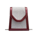 Cool Women Mini Size Contrast Color PU Studded Metal Chain Bag