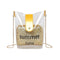 Casual Summer 2pcs/set Fashion Sequin Design PVC Bucket Bag