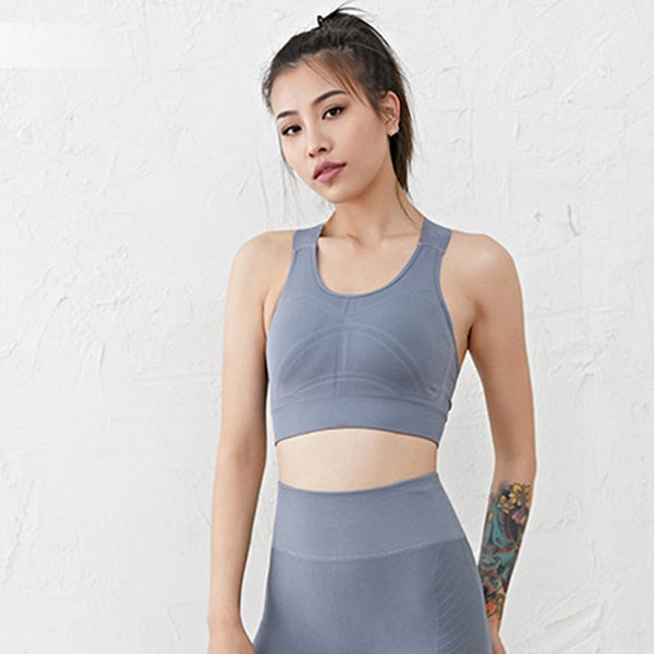 Hot Sale Women Sexy Shockproof Design Sports Yoga Bra