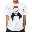 Men Funny Bear Print Short Sleeves Soft Tees