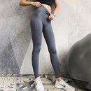 Letter Print Design Women Summer Figure Flattering Yoga Pants Sporty Leggings