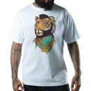 Men Stylish Lion Print Round Neck T-shirts