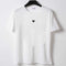 Fashion Women Simple Heart Printed Basic White Tee
