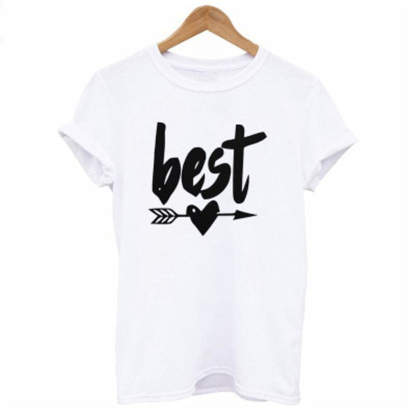 Hot Sale Best Friends Pattern Summer Short Sleeve T-shirt