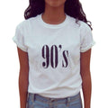 Women Casual Round Neck Vintage 90's Printed Tee