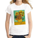 Casual Women Vintage Painting Design Short-sleeve T-shirt