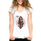 Casual Campus Style Sexy Lady Printed Short-sleeve Tee