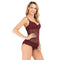 Hot Sale Plain Color Hollow Lace Design Women One-piece Swimwear