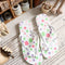 Casual Multicolor Flower Print Toe Post Slippers Shoes
