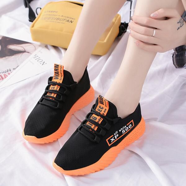 Neon Color Women Casual Breathable Running Shoes