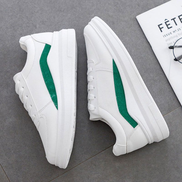 Casual Simple Style PU Upper Round Toe Sneakers Shoes