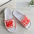Fashion Letters Pattern Open Toe Indoor And Outdoor Slippers Shoes