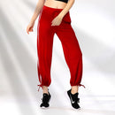 Loose Pattern Contrast Stripes Print Women Casual Sports Pants