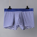 Men Cotton Stripes Printed Soft Boxers Underpants