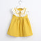 Girls Cotton Patchwork Candy Color Bowknot Dresses