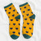 10pairs/set Sweet Contrast Hearts Design Campus Style Cotton Socks