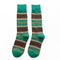 10pairs/set Campus Casual Style Color Blocking Stripes Pattern Over-the-calf Socks