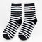 10pairs/set Women Casual Classic Stripes Pattern Flamingo Embroidery Design Socks