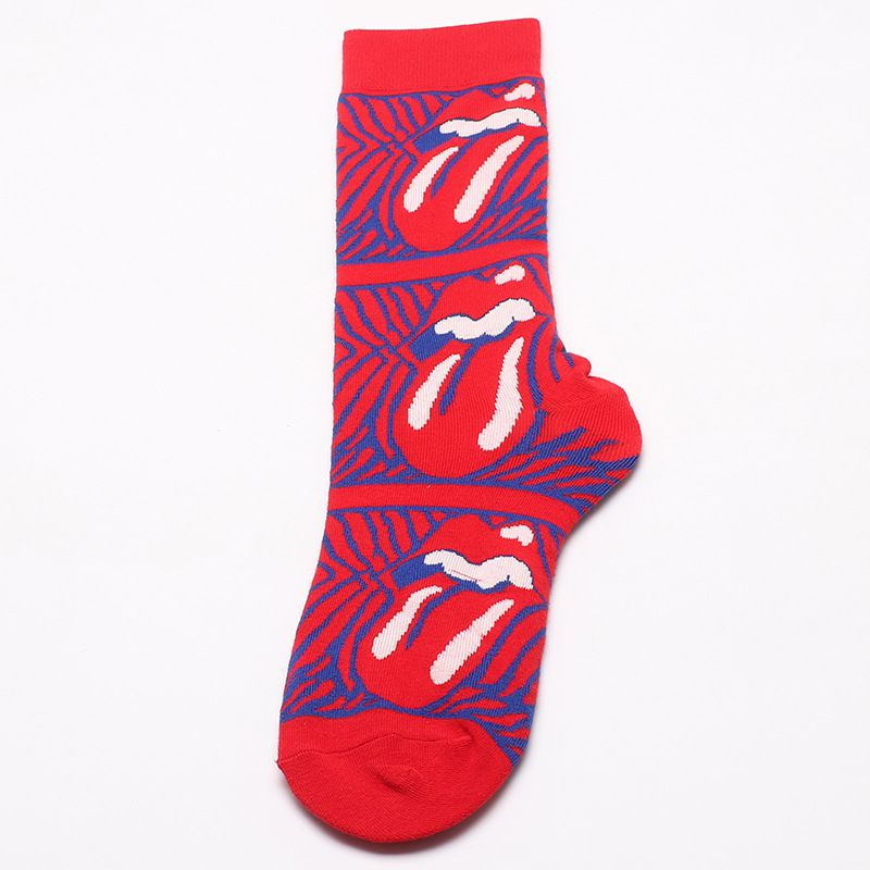20 pairs/set Color Blocking Funny Detailing Women Street Style Socks