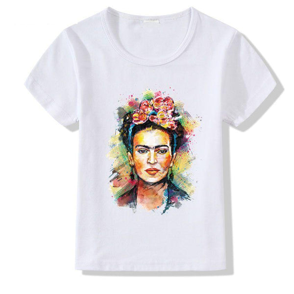 Casual Boys Girls Creative Print Short Sleeves T-shirts