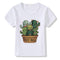 Hot Sale Kids Cactus Print Short Sleeves Tops