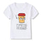 Fashion Style Kids Letter Print Short Sleeves Tops
