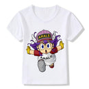 Cute Kids Girl Print Short Sleeves Tees