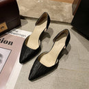 Hot Sale Women Summer Fashion Pointed-toe Kitten Heel Shoes