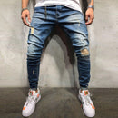 Highstreet Men Faded Wash Ripped Skinny Jeans