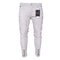 Men Destroyed Zipper Design White Skinny Jeans