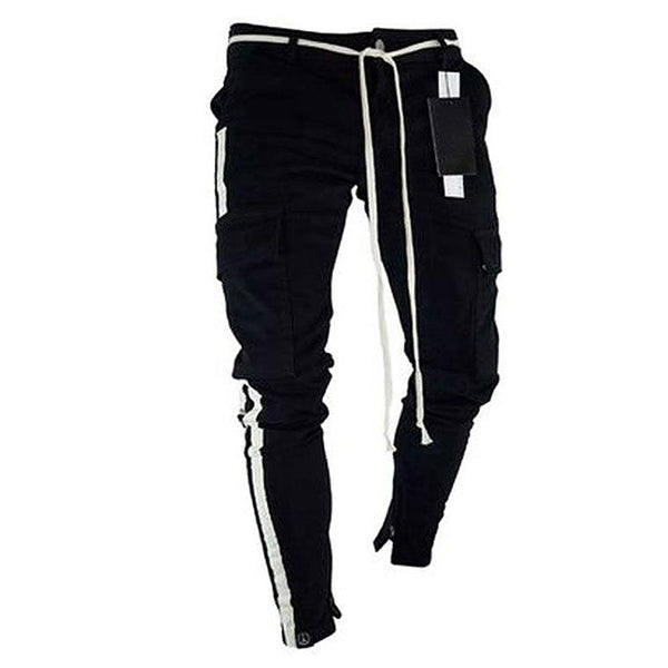 Men Cotton Line Design  Slim Fit Jeans