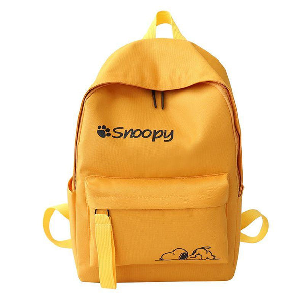 Campus Girl Fashion Bright Color Large Capacity Cartoon Print Backpack