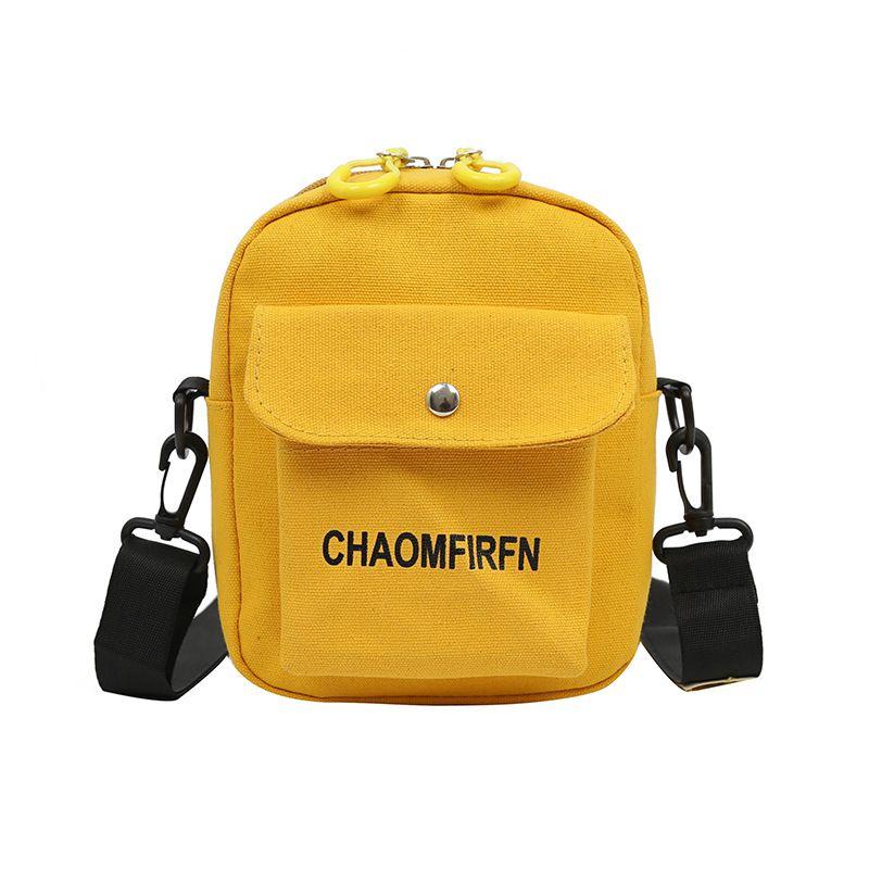 Cozy Women Streetstyle Letter Print Solid Color Crossbody Bag