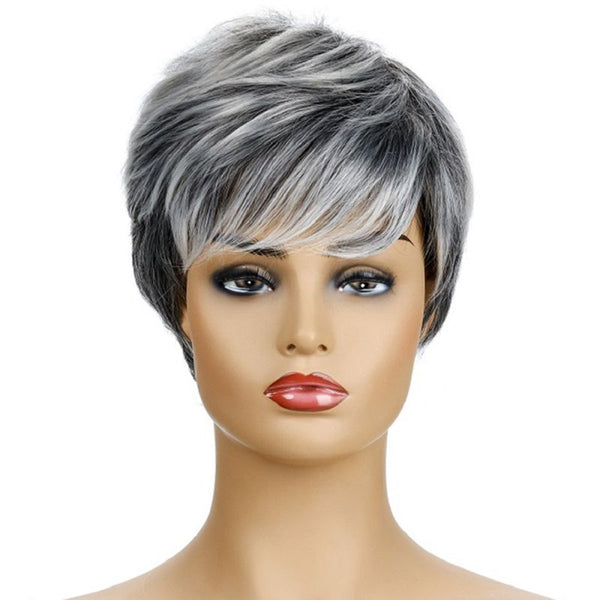 Good Quality Women Mix Color Short Hair Wig