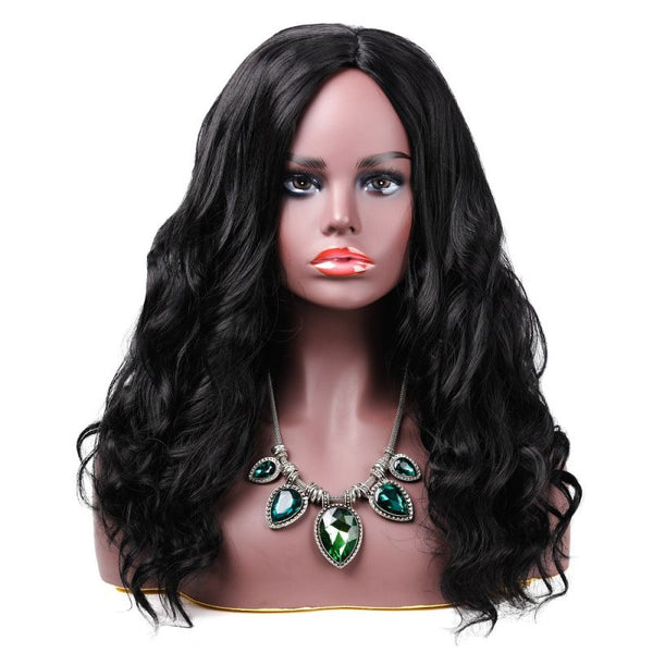 Hot Sale Women Black Long Length Curly Hair Wig