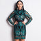 Hot Sale Unique Backless Geometric Pattern Sequin Decor Party Dress