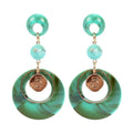 Women Unique Multilayer Round Shape Acrylic Earrings