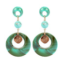 Women Unique Multilayer Round Shape Acrylic Earrings