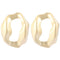 Women Hollow Irregular Round Shape Simple Alloy Stud Earrings