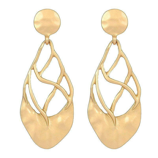 Women Creative Irregular Drop Shape Alloy Earrings