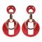 Exaggerated Women Fashion Color Acrylic Round Shape Earrings